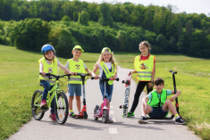 Dětská reflexní vesta na zip - oranžová Dětská reflexní vesta na zip - oranžová